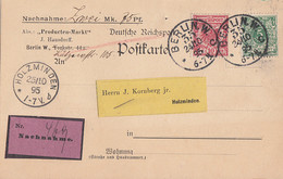 DR NN-Karte Mif Minr.46, 47 Berlin 24.10.95 Gel. Nach K1 Holzminden 25.10.95 - Cartas