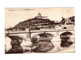 14831 " TORINO-PONTE UMBERTO-MONTE DEI CAPUCCINI " TRAMWAY-VERA FOTO-CART. POST. SPED. - Ponts