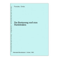 Zur Besinnung Und Zum Nachdenken - Psychology