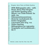 DDR-Bibliographie 1984 - 1986. - Sonstige & Ohne Zuordnung