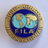 Badge Pin ZN000063 - Wrestling FILA International Judge - Ringen