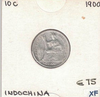 French Indochina 10 Cents 1900, KM#9 - Vietnam