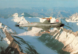 Tiger II F-5E Glacier D'Aletsch - Forces Aériennes  Armée  Suisse Schweizer Armee Militaria Aviation Avion (10 X 15 Cm) - Autres & Non Classés