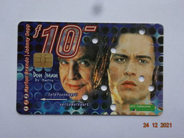 TELECARTE PHONECARD PAYS-BAS HOLLANDE THEME CINEMA FILM MARLON BRANDO JOHNNY DEPP - Ohne Zuordnung