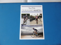 Cyclisme - Autographe - Carte Signée Guillaume Martin - Cycling