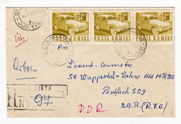 Lettre Recommandée Giarmata Roumanie Romania Wuppertal Deutschland - Covers & Documents