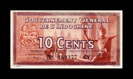 French Indochina 10 Cents 1939 Pick 85d Serie CY SC UNC - Indocina