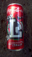 Lattina Italia - Coca Cola - 33 Cl. - Italia Europei 2012 Lettera L -  Vuota - Cannettes