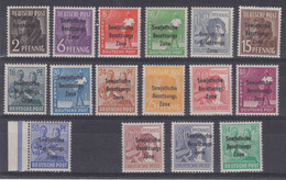 SBZ MiNr. 182-197 ** (ohne 195) - Mint