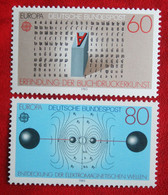 Set EUROPA CEPT Mi 1175-1176 Yv 1007-1008 1983 Neuf Sans Charniere POSTFRIS MNH ** Germany  BRD Allemange - Unused Stamps