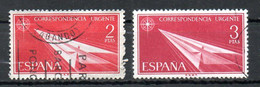 ESPAGNE. Exprès N°31-2 De 1956-66 Oblitérés. Flèche De Papier. - Expres