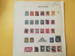 PAGINA PAGE ALBUM SUD AFRICA SUID SOUTH  ATTACCATI PAGE WITH STAMPS COLLEZIONI LOTTO LOT LOTS - Collections, Lots & Séries