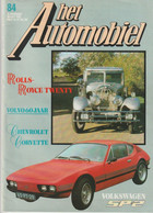 Het AUTOMOBIEL 84 1987: Rolls Royce-volvo-chevrolet-VW Volkswagen SP2 - Auto/Motorrad