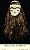 N°343 N -carte Masque Pahuin -Gabon- - Objets D'art