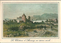 Annecy (Haute Savoie, France) Le Chateau D'Annecy Au 19éme Siecle, Lithographie - Annecy