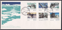 Ross Dependency, 1992, Seals, Set On FDC - Lettres & Documents