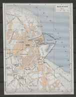 CARTE PLAN MAP 1954 MAGHREB MAROC MOROCCO - MAZAGAN - CITÉ PORTUGAISE MELLAH HOPITAL INDIGENE MARABOUT THÉATRE - Cartes Topographiques
