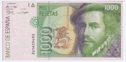 ESPAGNE - 1.000 Pesetas Du 12 10 1992 - Pick 163  SUPERBE - [ 4] 1975-… : Juan Carlos I