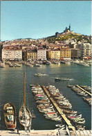 Marseille (Bouches Du Rhone, France) Le Vieux Port Et Notre Dame De La Garde, The Old Harbour And N.D. De La Garde - Vieux Port, Saint Victor, Le Panier