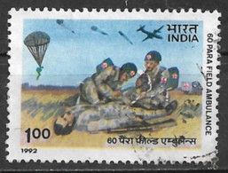 India 1992. Scott #1419 (U) 60th Parachute Field Ambulance, 50th Anniv. * Complete Issue* - Used Stamps