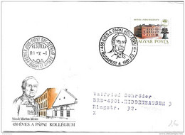 83 - 22 - Enveloppe Avec Timbre Et Oblit Spéciale "Papai Kollegium 1981" - Covers & Documents