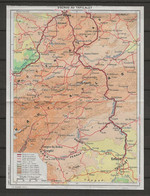 CARTE PLAN MAP 1954 MAGHREB MAROC MOROCCO - CIRCUIT AZROU AU TAFILALET ERFOUT MOYEN ET HAUT ATLAS TINEGHIR - Cartes Topographiques