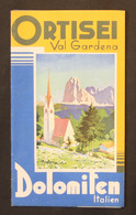 Ortisei Val Gardena. Dolomiten, Italien. - Landkarten