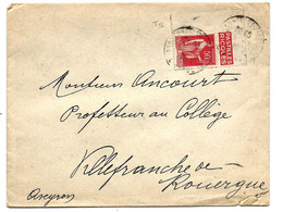 COIN De CARNET - PAIX 50c TIV Publicitimbre De Carnet - Pub RICQLES Pastilles - Sur Enveloppe MAI 1936 - Autres & Non Classés