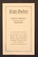 Rigi-Bahn. Luzern - Vitznau - Vierwaldstättersee - Rigikulm - Wereldkaarten