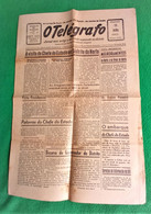 Horta - Jornal O Telégrafo Nº 18800, 15 De Julho De 1962 - Imprensa - Faial - Açores - Portugal - Informaciones Generales