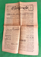 Horta - Jornal O Telégrafo Nº 18797, 12 De Julho De 1962 - Imprensa - Faial - Açores - Portugal - Informaciones Generales