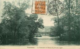 VENDOME LA PASSERELLE DU MOULIN DU PRE AUX CHATS CARTE VERTE - Vendome