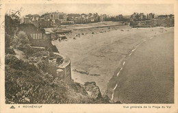 ROTHENEUF VUE GENERALE DE LA PLAGE DU VAL CARTE SEPIA - Rotheneuf