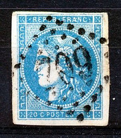 FRANCE - Yv. Nr 46A - Cérès - Gest./obl. G.C.709 - Cote 80,00 € - 1870 Uitgave Van Bordeaux