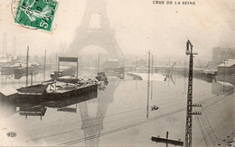 Paris. Crue De La Seine. Tour Eiffel. - Inondations