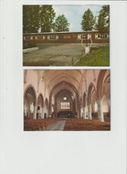 Humbeek : Chirolokalen / Binnenzicht Kerk ---  2 Kaarten - Grimbergen