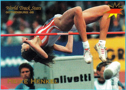 HEIKE HENKEL Germany (High Jump) 1995 WORLD CHAMPIONSHIPS IN ATHLETICS - Trading Card * Athletisme Athletik Deutschland - Trading Cards