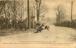 MOTOCYCLETTES COURSE DE COTE D'ARGENTEUIL 10 AVRIL 1921 ISODI SUR DOUGLAS - Autres & Non Classés