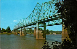 Indiana Henderson-Evansville John James Audobon Bridge Crossing Ohio River - Evansville