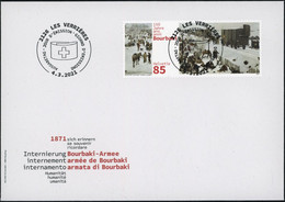 Suisse - 2021 - Bourbaki Armee - Ersttagsbrief FDC ET - Ersttag Voll Stempel - Briefe U. Dokumente