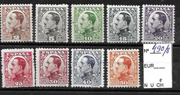 Vaquer De Perfil MH 1930  Edifil 490/8  Con Fijasellos Yvert 403/11 - Nuevos