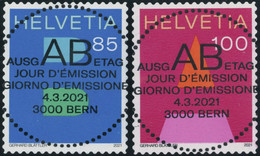 Suisse - 2021 - A + B Post - Ersttag Voll Stempel ET - Usati