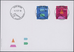 Suisse - 2021 - A + B Post - Ersttagsbrief FDC ET - Ersttag Voll Stempel - Brieven En Documenten