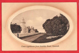 UK SCOTLAND RENFREWSHIRE   GOUROCK   CLOCH LIGHTHOUSE   OVAL VIEW  Pu 1911 - Renfrewshire