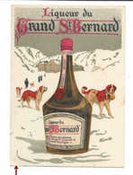 Belle Carte PUB Liqueur Du Grand St Bernard, Distillerie Morand, Chiens, Hunde, Cane, Circulée 1939. - VS Valais