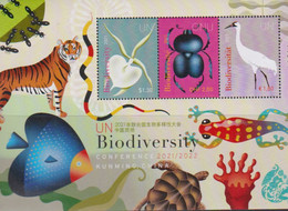 UN, 2021, MNH, BIODIVERSITY, INSECTS, BIRDS, FLOWERS, TIGERS, FISH, TURTLES, SNAKES, SHEETLET - Andere
