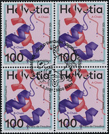 Suisse - 2021 - Insulin - Viererblock - Ersttag Stempel ET - Gebruikt