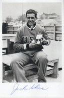 Jack Shea († 2002) USA- Speed Skater - Won 2 Winter Olympic Medals 1932 - Original Autograph On Photo 15x10 Cm - Autografi