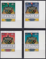 AITUTAKI 1984 Olympic Games, Los Angeles, IMPERFORATE Set Of 4 MNH - Sommer 1984: Los Angeles
