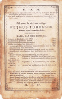 DOODSPRENTJE PETRUS TURCKSIN ° MACHELEN 1772 BURGEMEESTER 1836 + 1871 Ouderdomssporen - Imágenes Religiosas